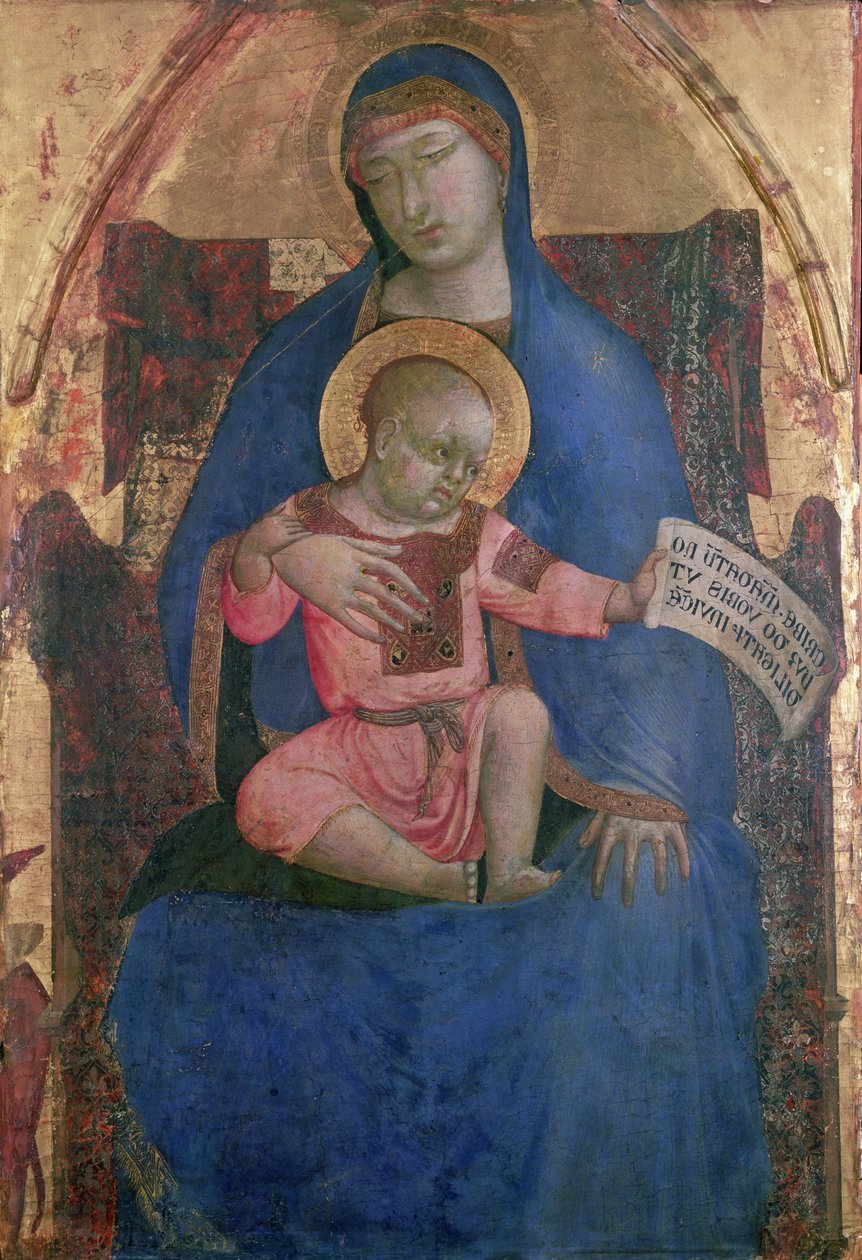 Virgin and Child Enthroned by Ambrogio Lorenzetti