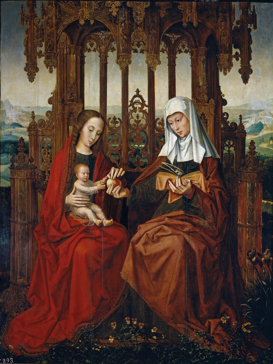 The Virgin and Child with Saint Anne by Ambrosius Benson