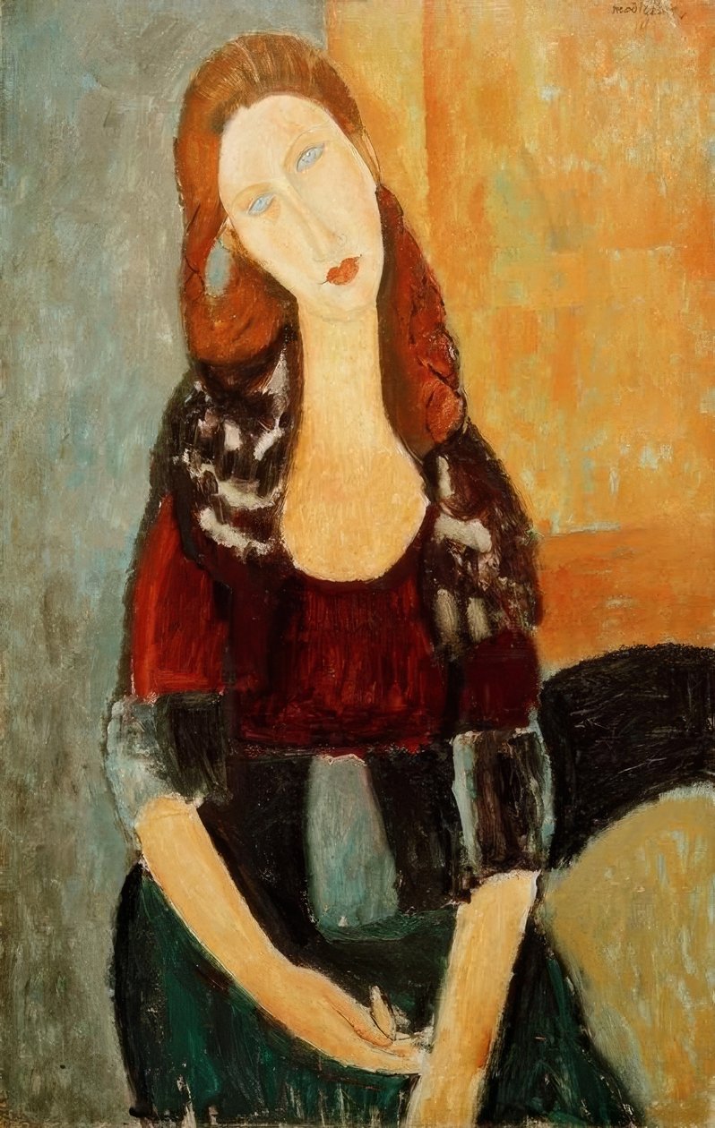 Jeanne Hébuterne Seated by Amedeo Modigliani