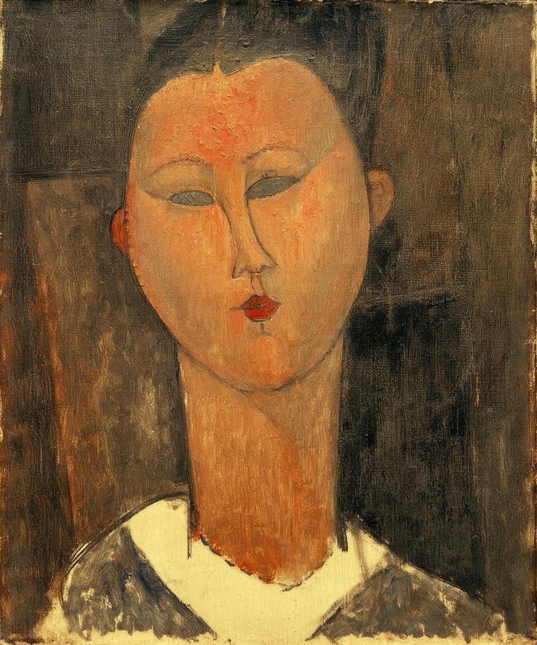 Young Woman with White Collar by Amedeo Modigliani