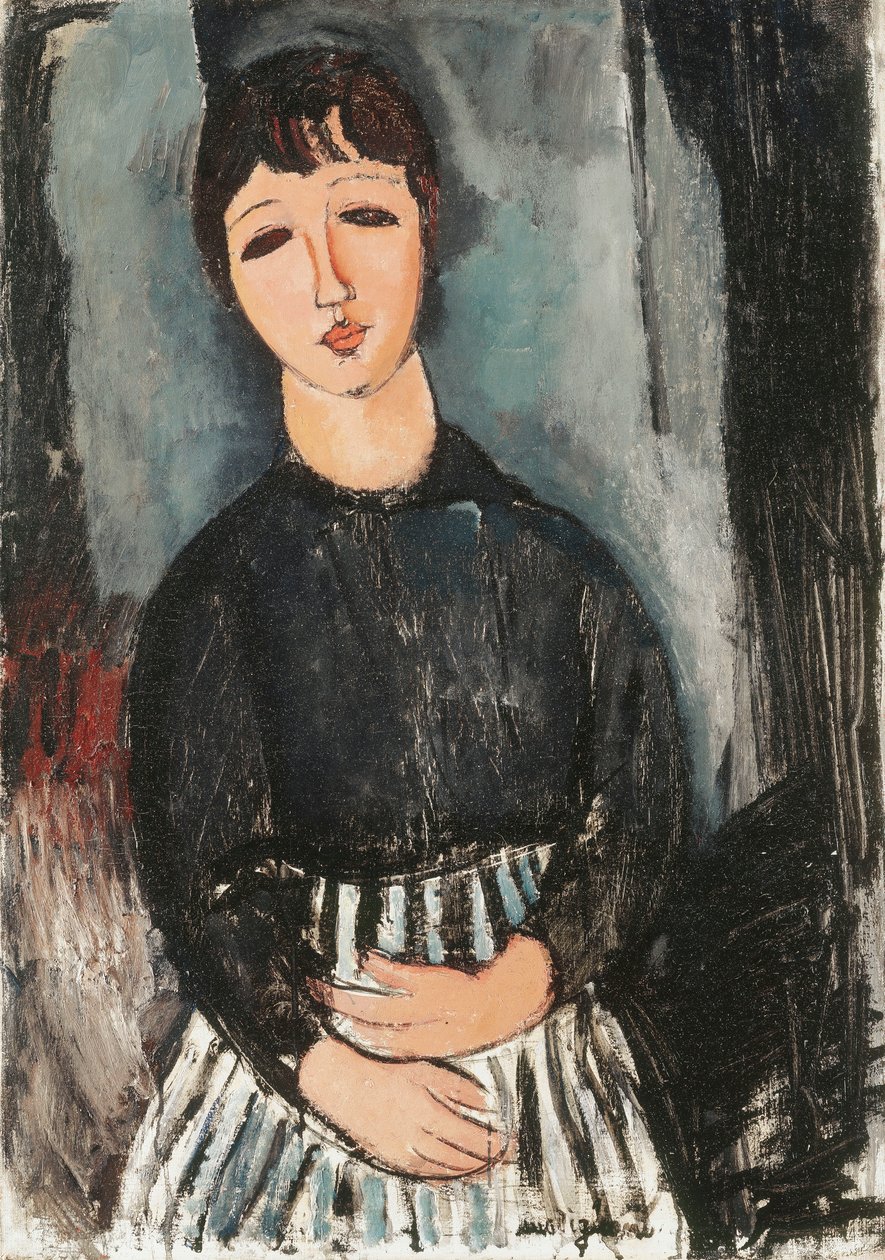 A Servant in a Striped Apron by Amedeo Modigliani