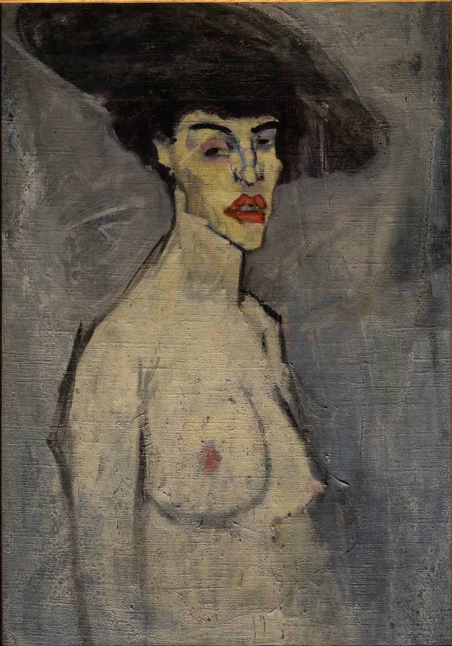 Nude with Hat by Amedeo Modigliani