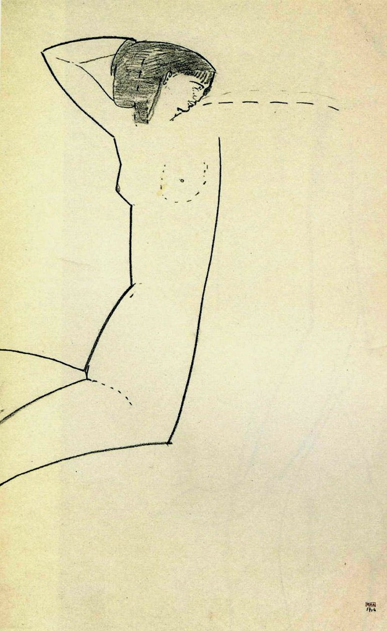 Anna Akhmatova, 1911 by Amedeo Modigliani