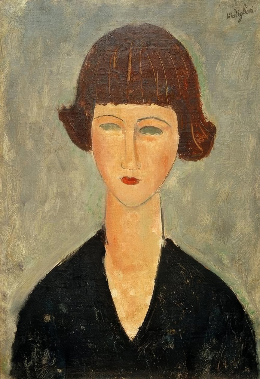 Young Brunette by Amedeo Modigliani