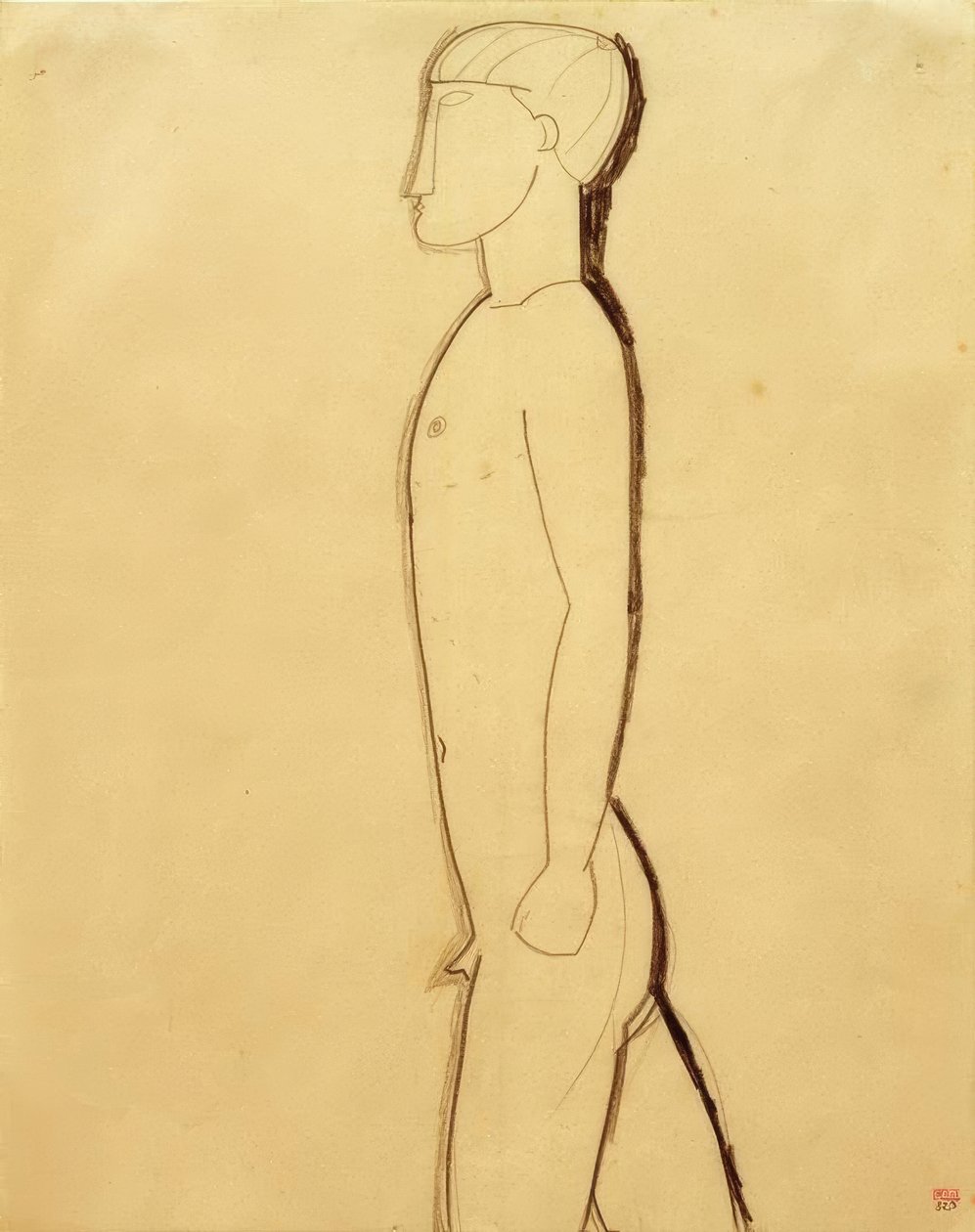Man in Profile by Amedeo Modigliani
