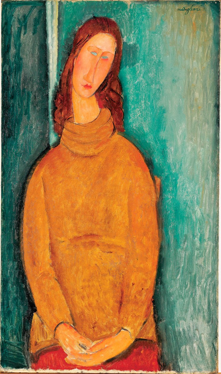Portrait of Jeanne Hebuterne by Amedeo Modigliani