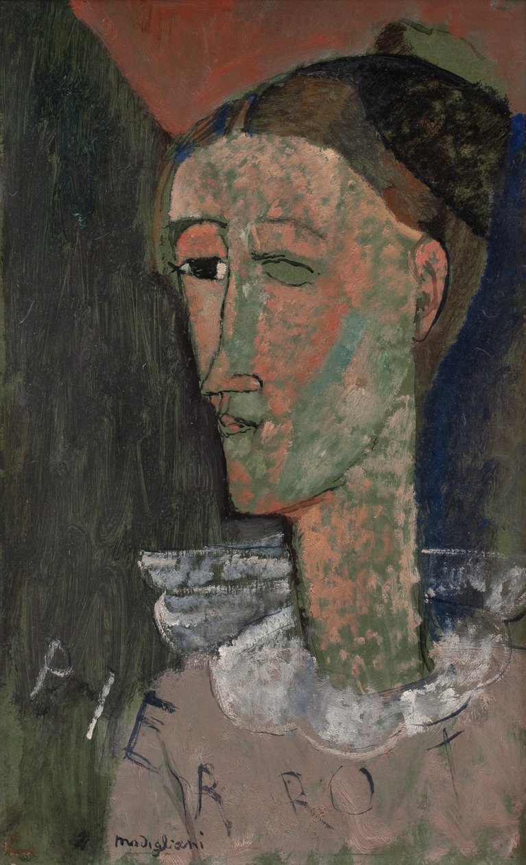 Self-Portrait as Pierrot by Amedeo Modigliani