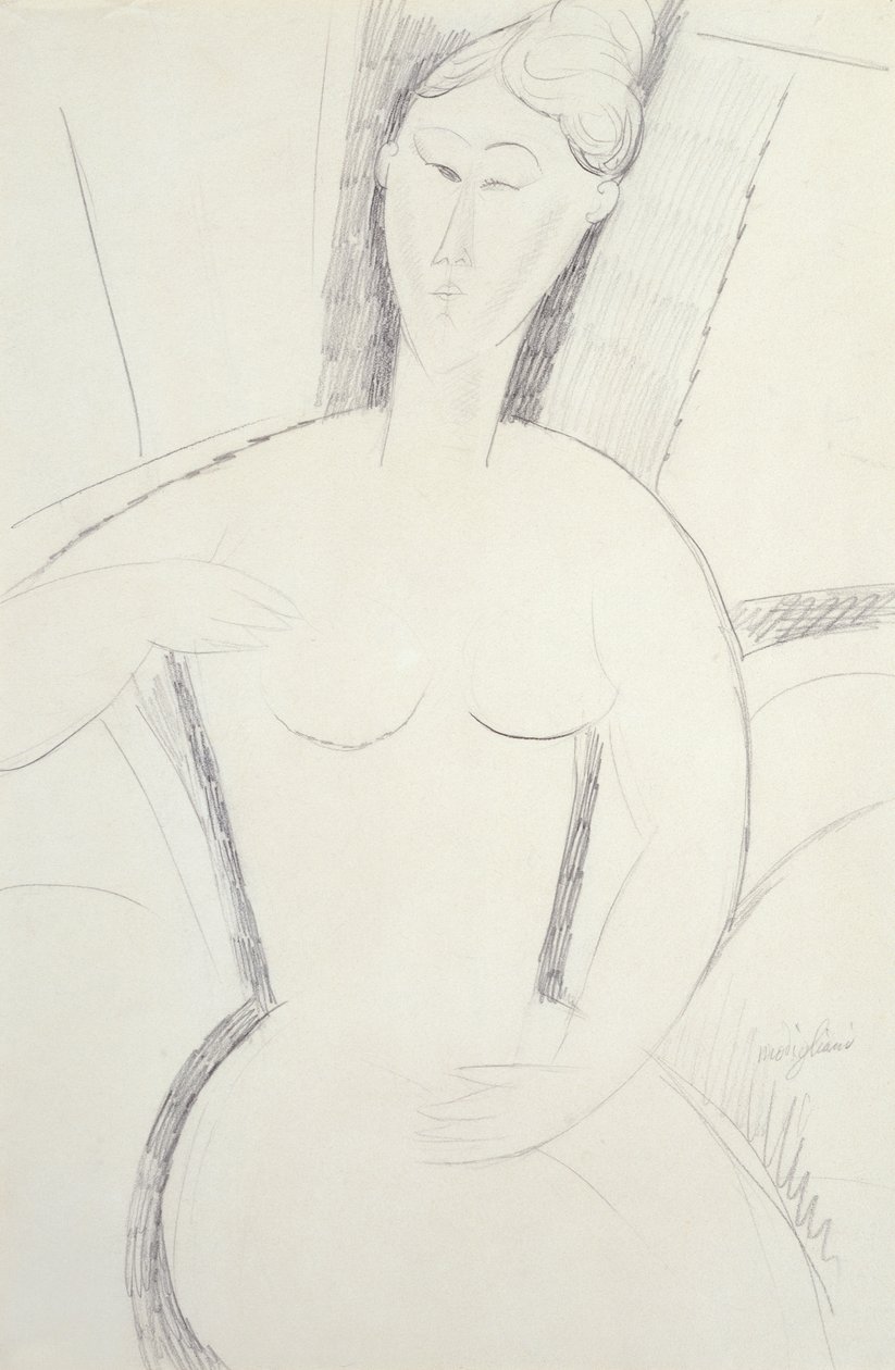 Woman Sitting Down by Amedeo Modigliani