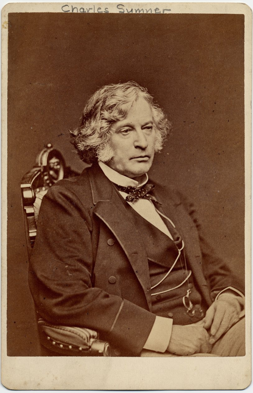 Charles Sumner (1811-74), US Senator by American Photographer