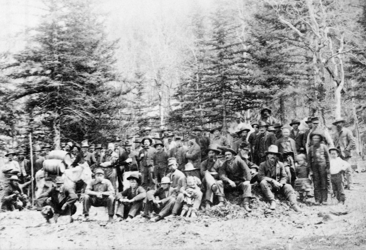 Miners at a Colorado mining camp by American Photographer