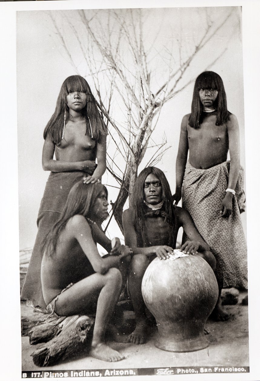 Pimos Indians in Arizona by American Photographer