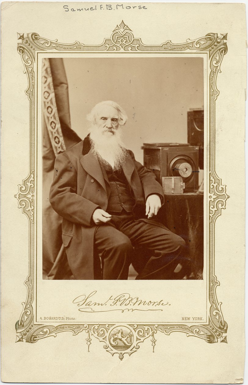 Samuel Finlay Breese Morse (1791-1872), American painter and inventor of single-wire telegraph and Morse code by American Photographer