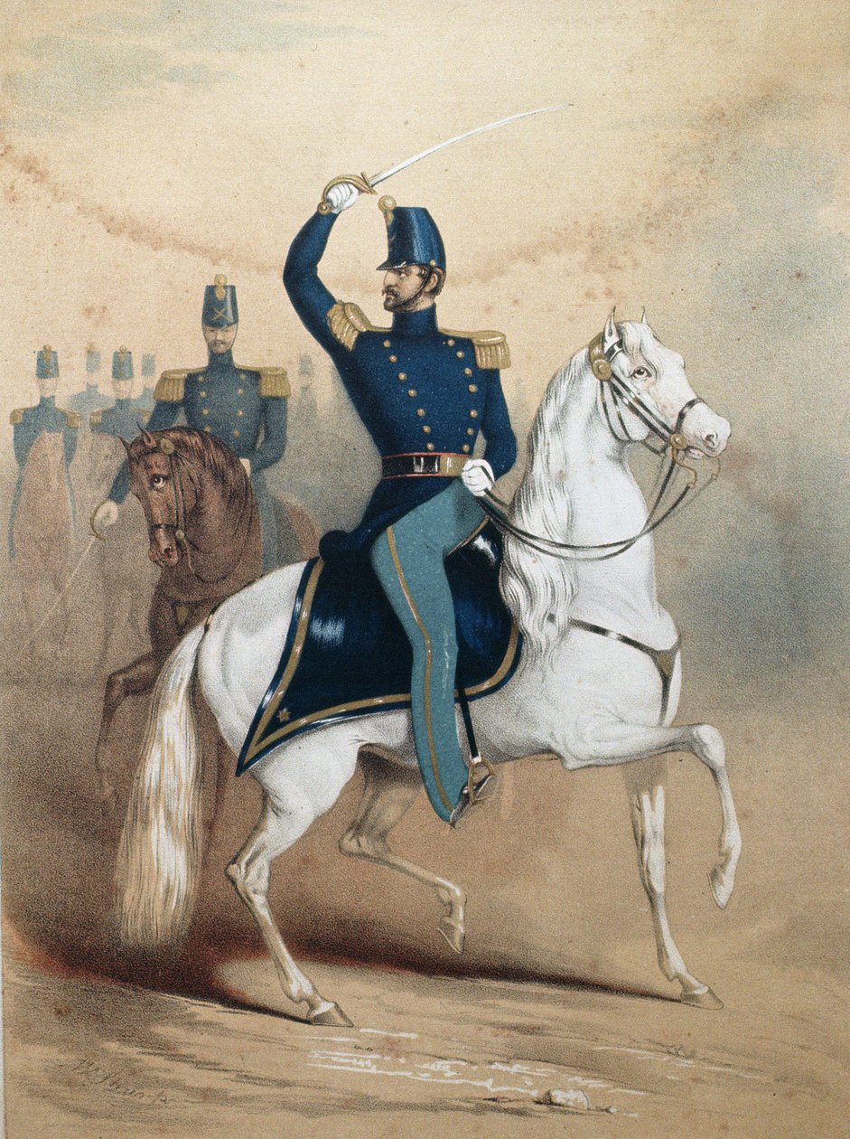 Cover of a Music Song Sheet for the Boston Light Dragoons by American School