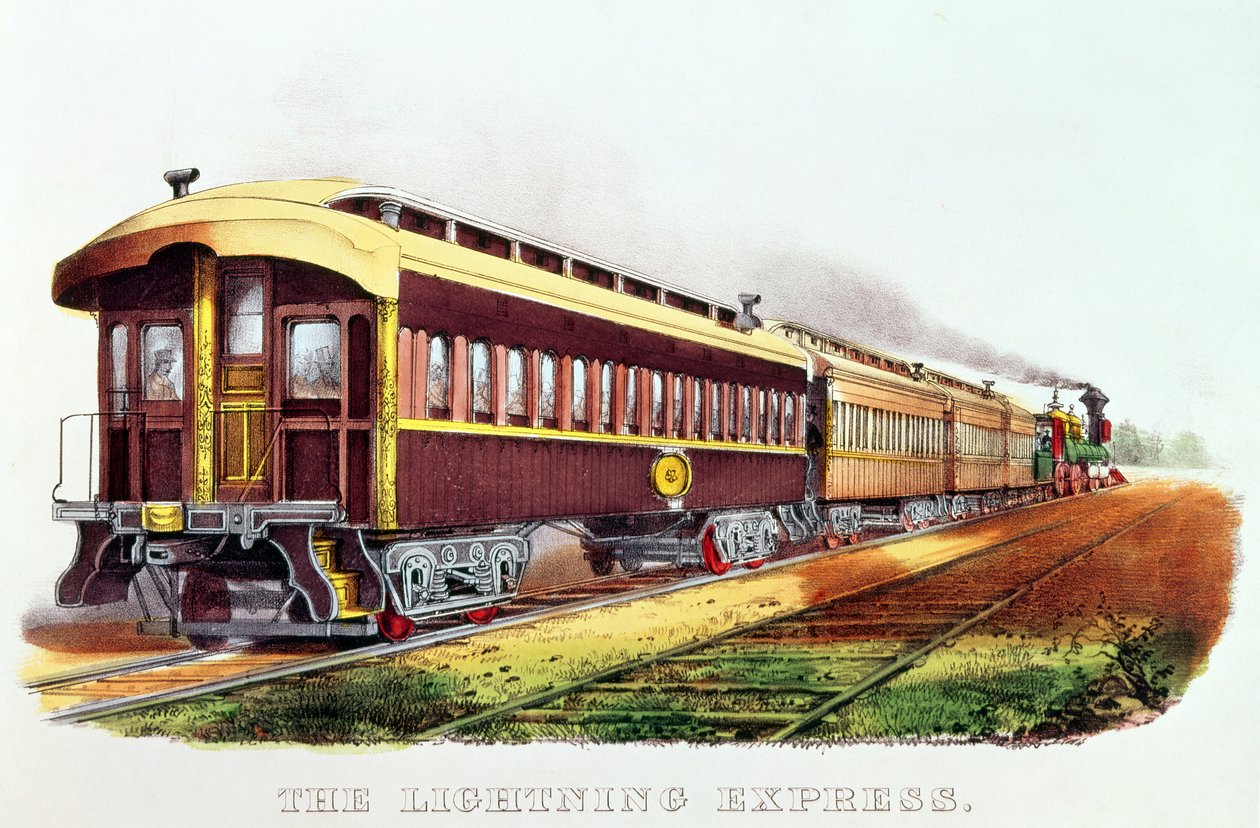 The Lightning Express published by Nathaniel Currier and James Merritt Ives by American School