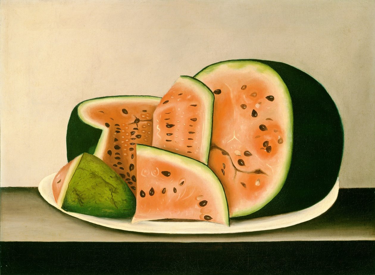 Watermelon on a Plate by American 19th Century