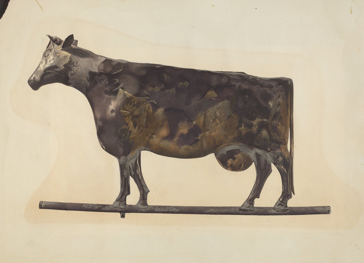 Cow Weather Vane by American 20th Century