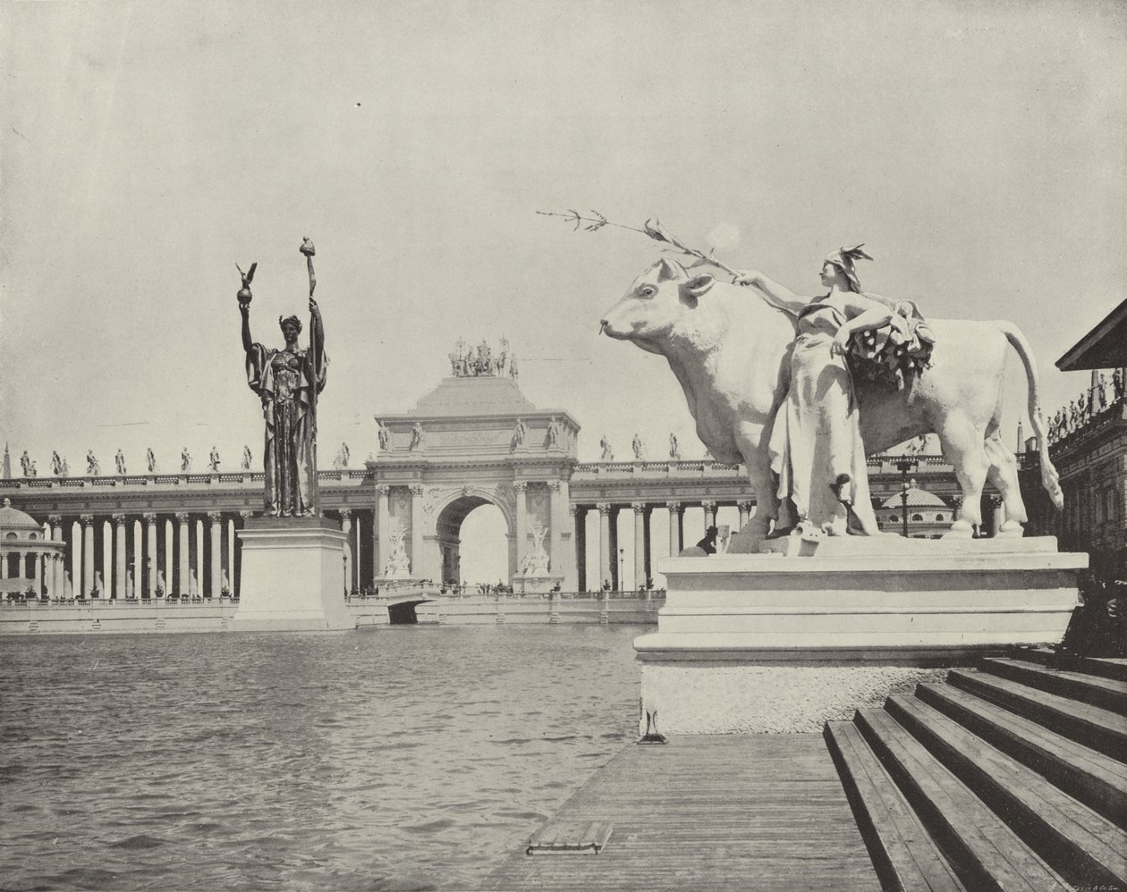 Looking Lakeward from the Statue of Plenty by American Photographer