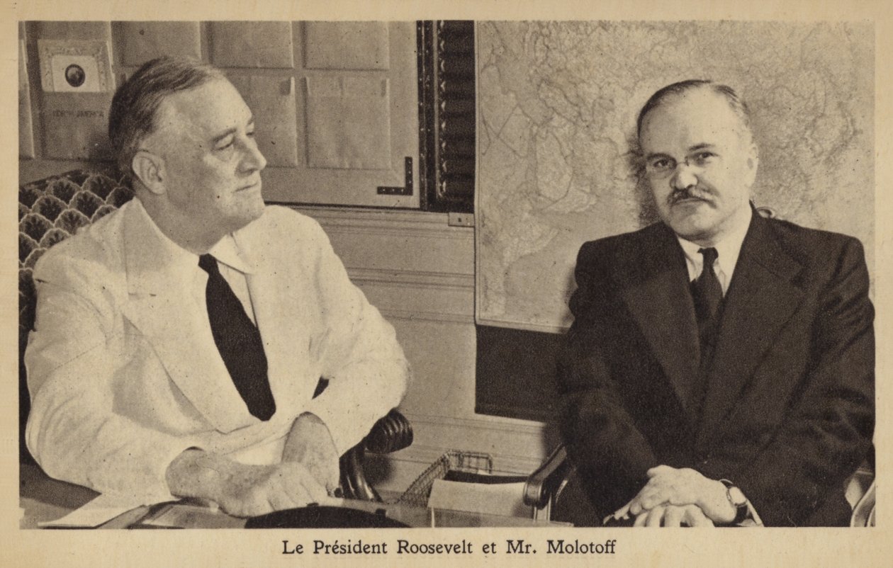 Molotov and Roosevelt by American Photographer
