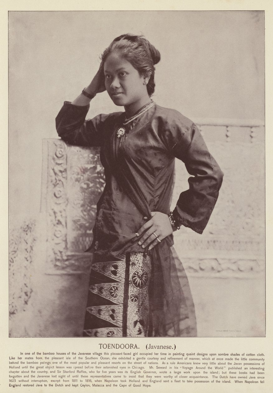 Toendoora, Javanese by American Photographer