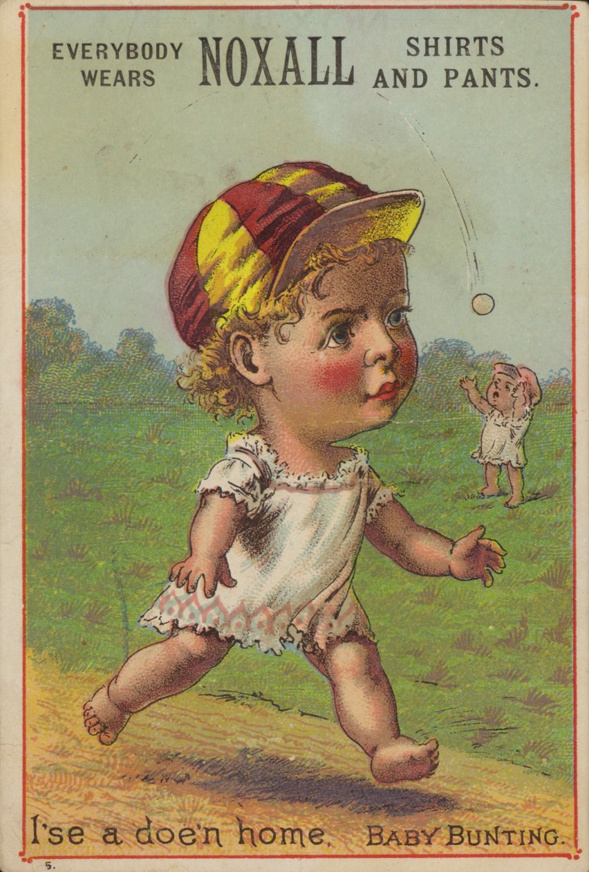 Baby Running Wearing Baseball Hat by American School