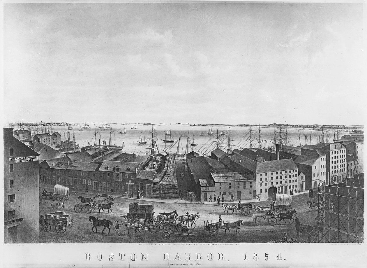 Boston Harbour by American School