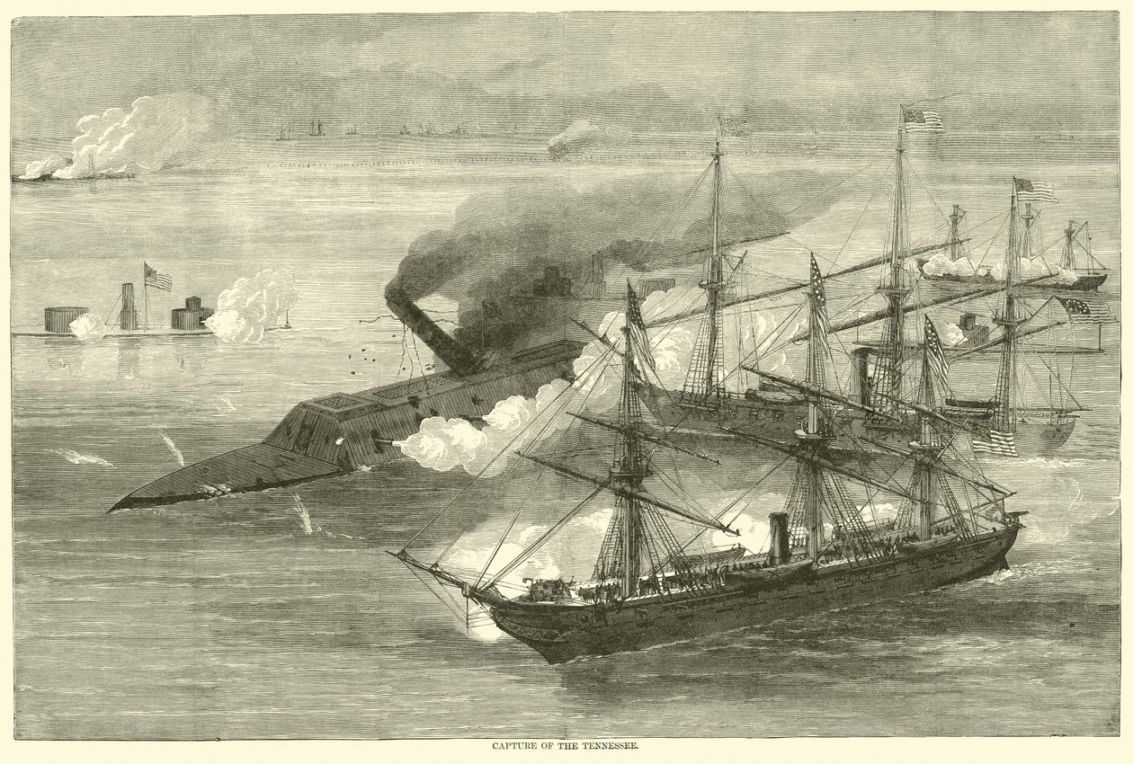 Capture of the Tennessee, August 1864 by American School