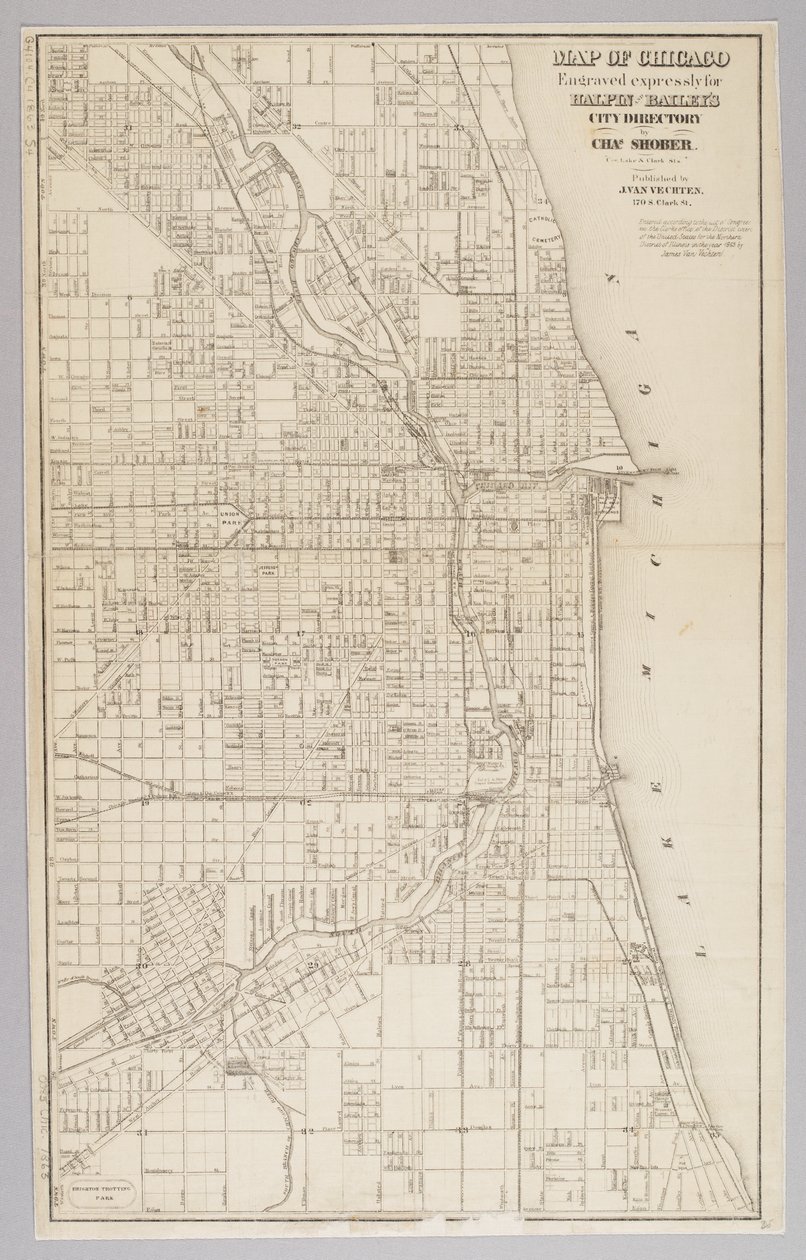 City of Chicago Map by American School