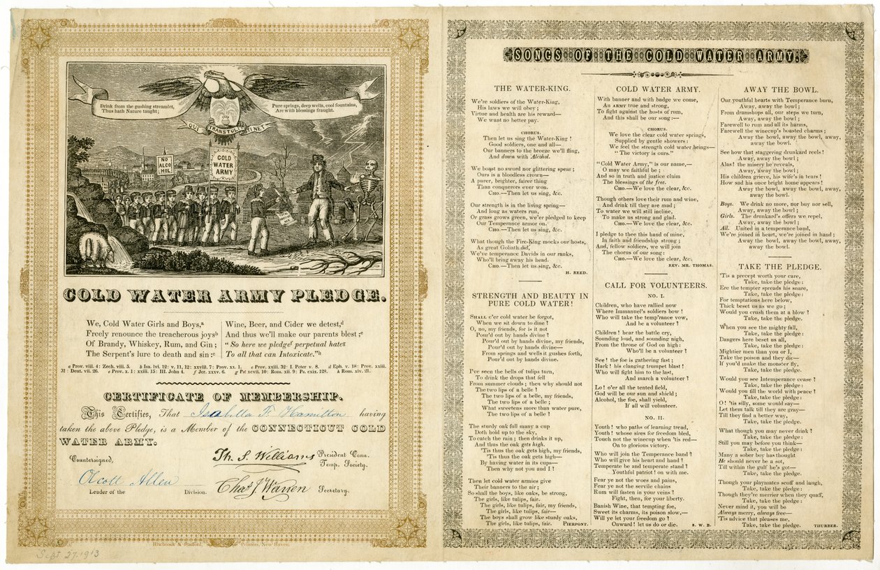 Cold Water Army Pledge by American School