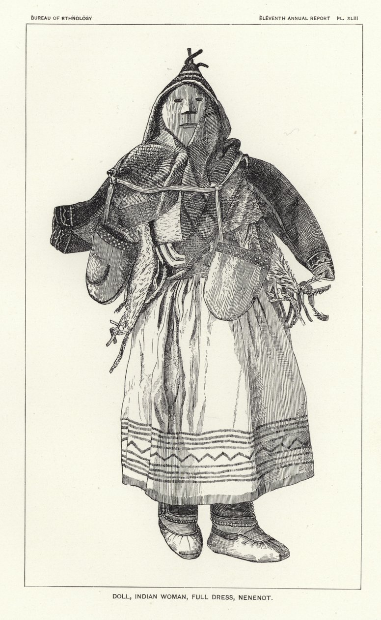 Doll, Indian Woman, Full Dress, Nenenot by American School