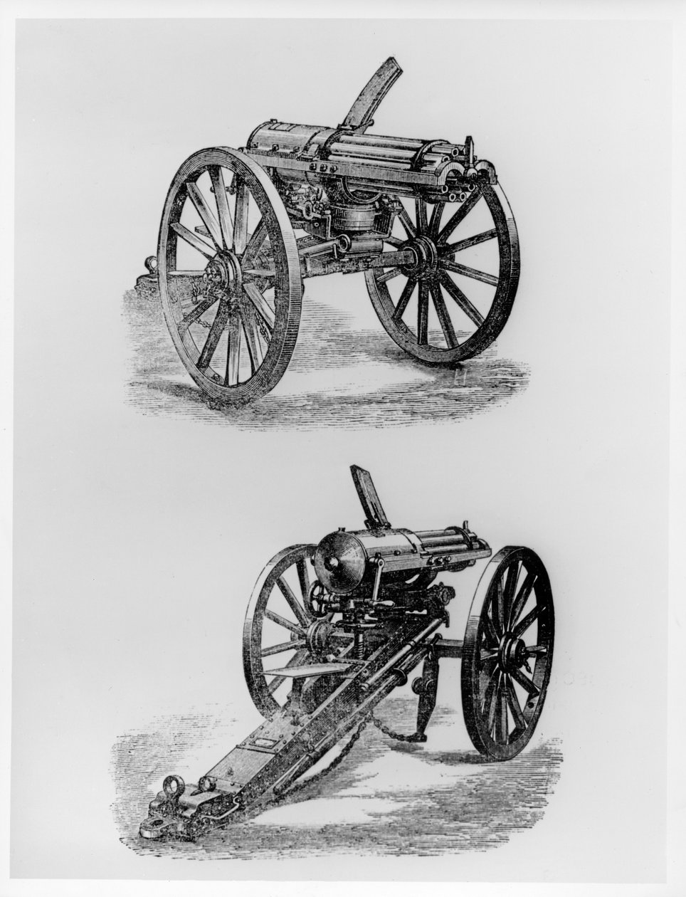 Gatling machine gun by American School