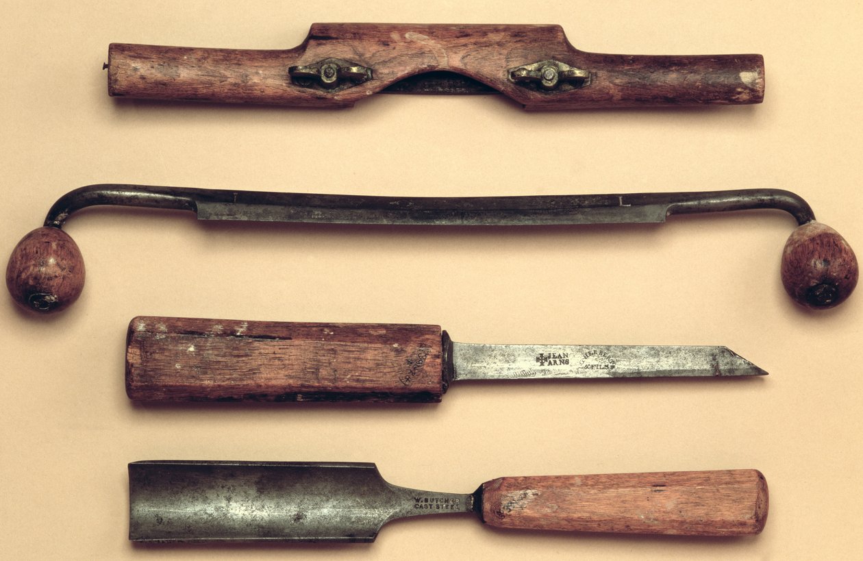 La Reunion carpenter tools by American School