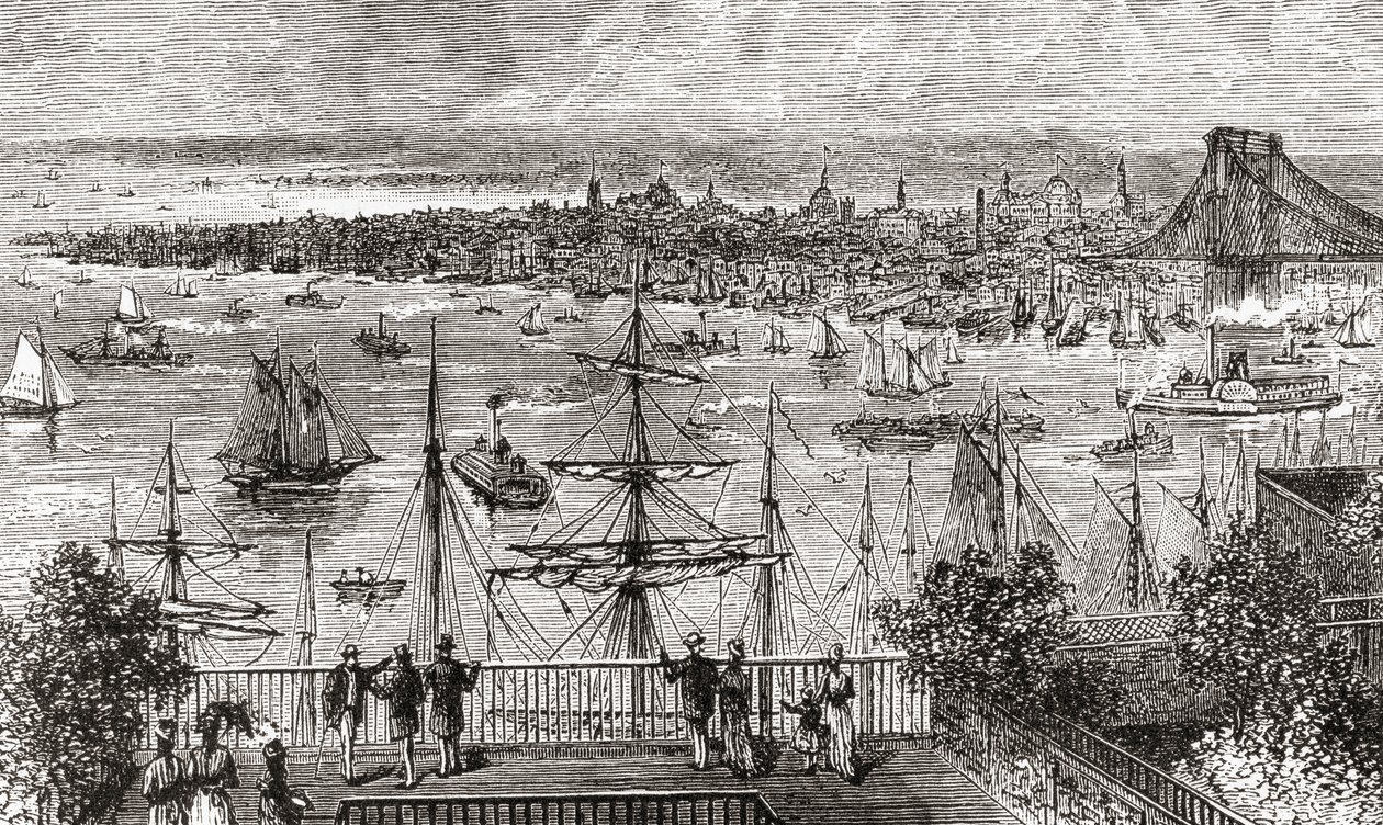 New York in the 19th Century by American School