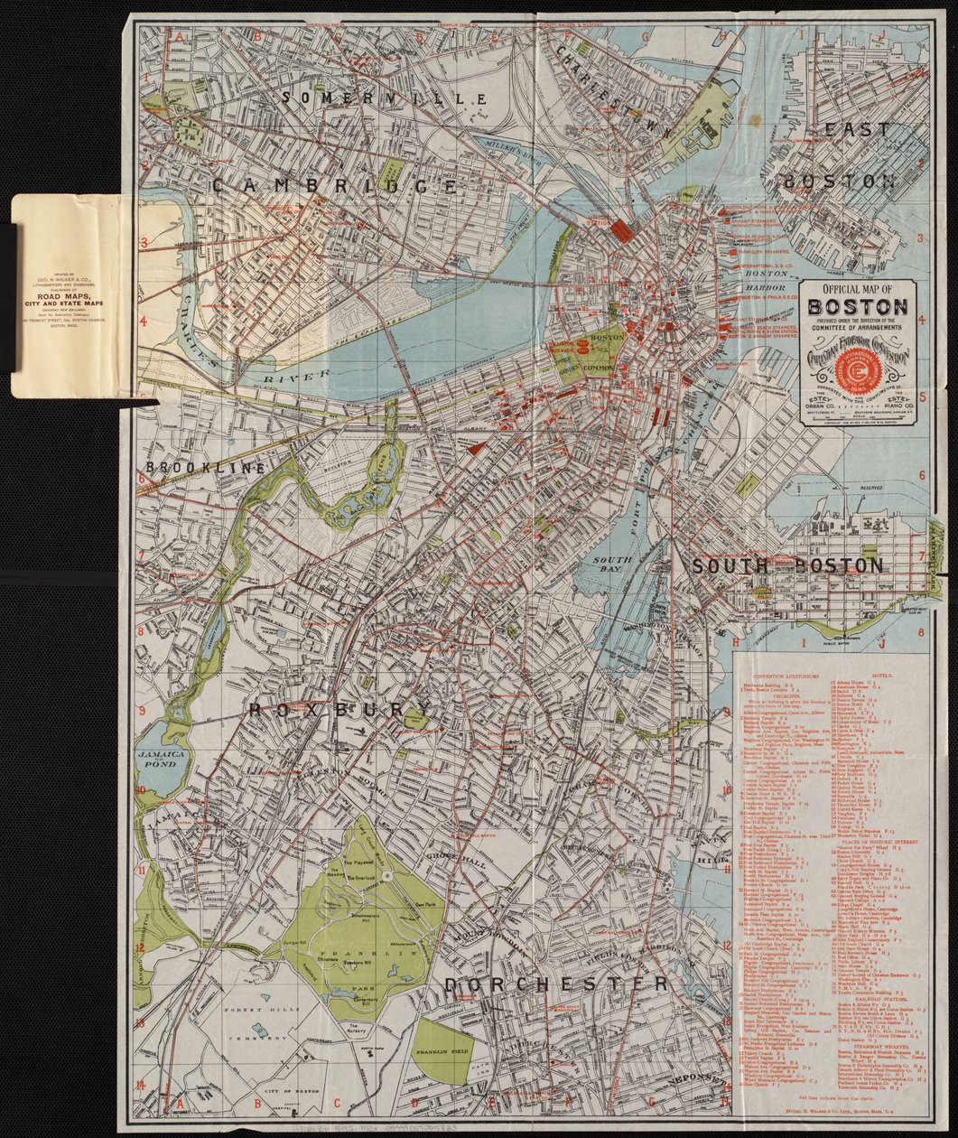 Official map of Boston by American School