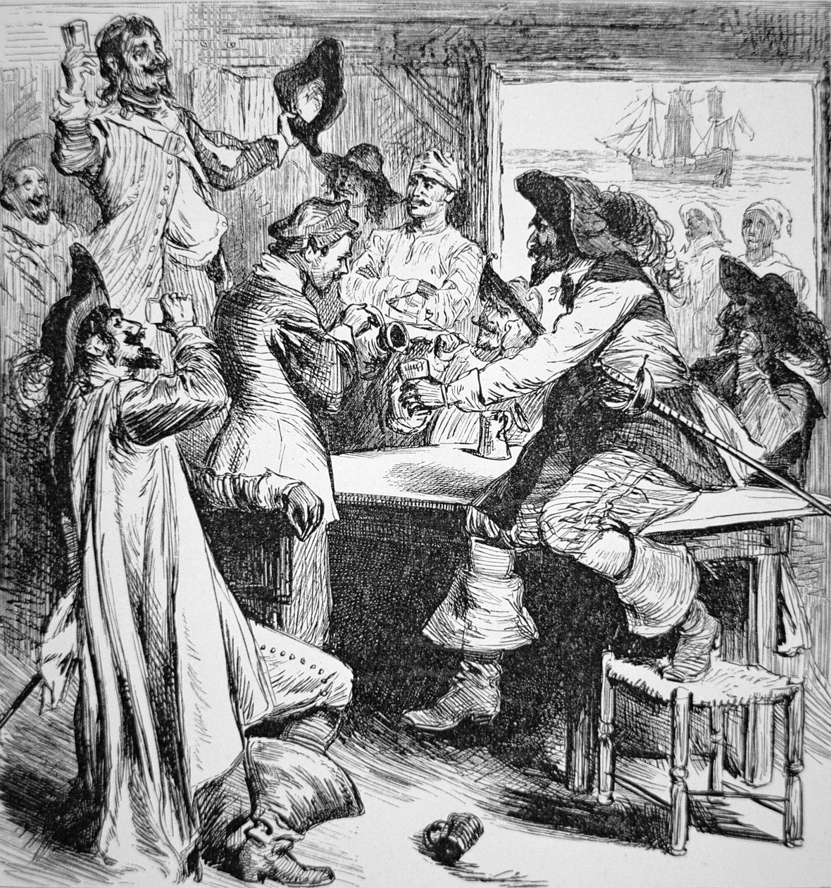 Pirates Carousing at Charleston by American School