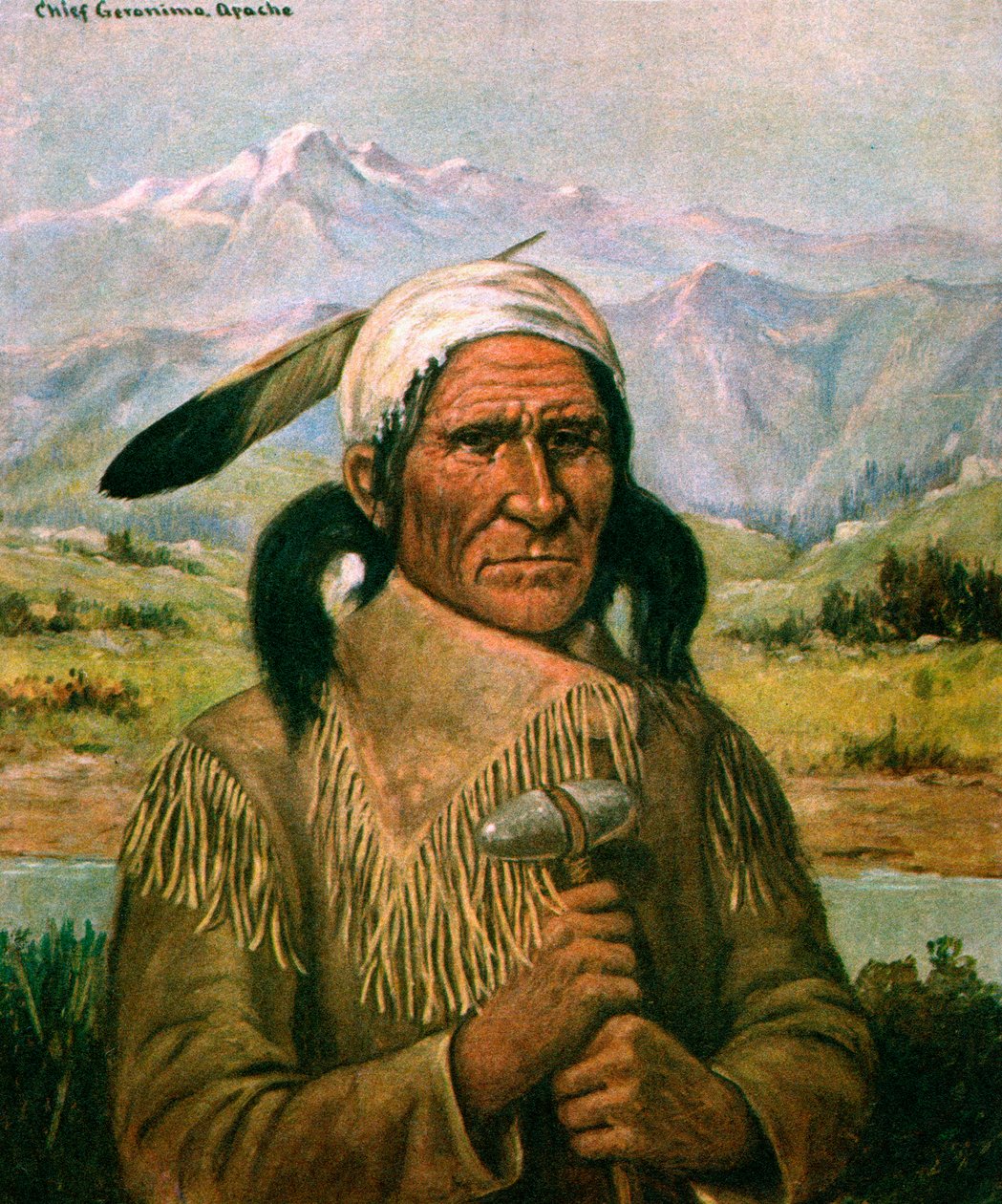 Portrait of Geronimo by American School