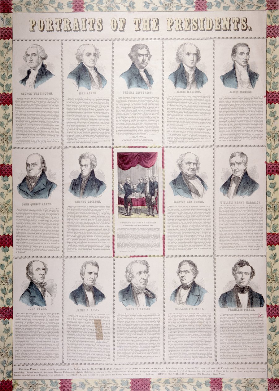 Portraits of the Presidents by American School