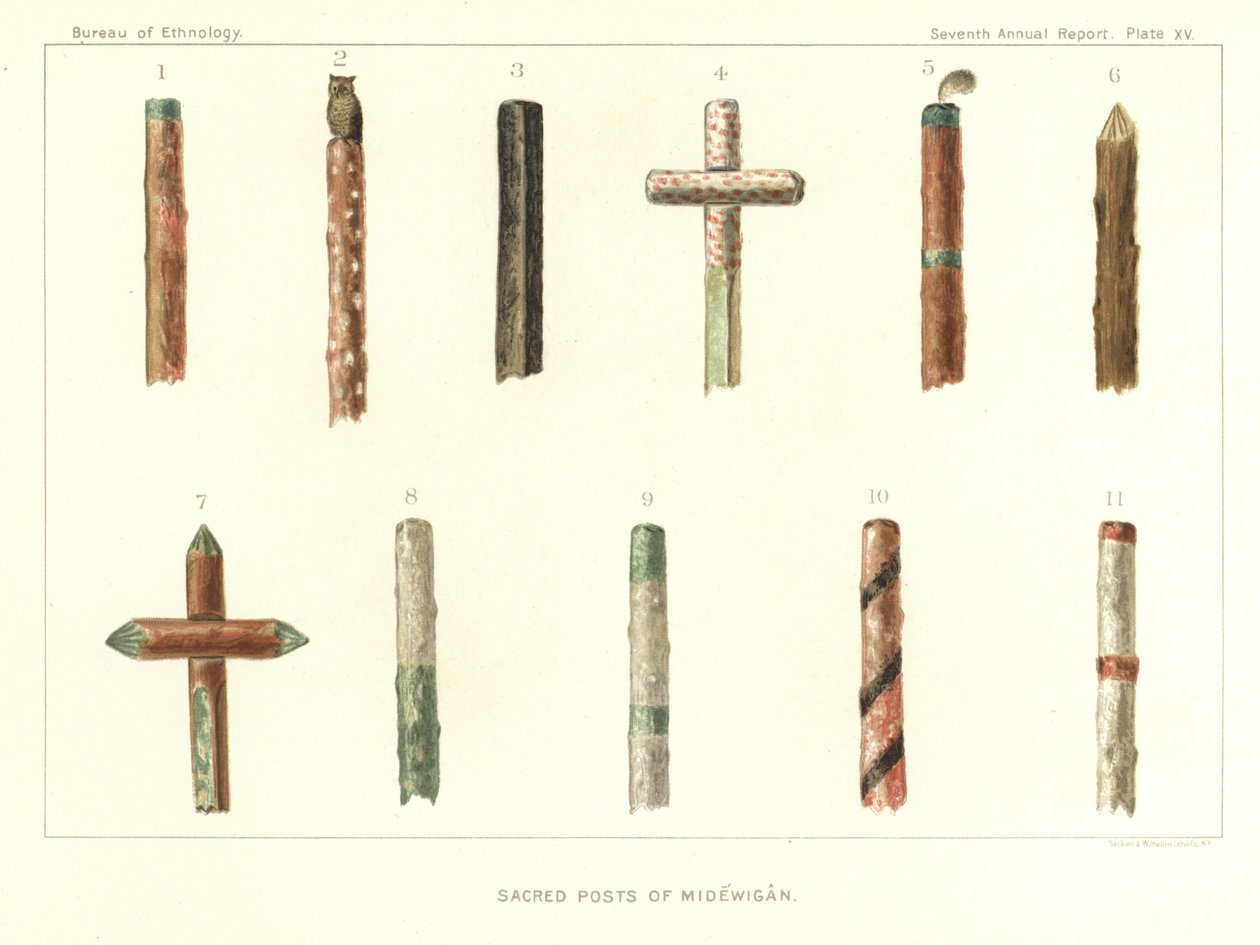 Sacred Posts of Midewigan by American School