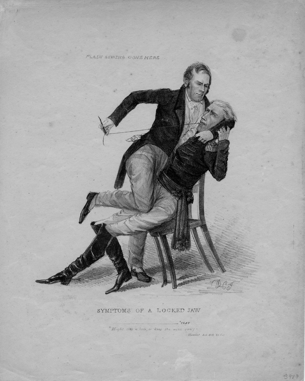 Symptoms of a locked jaw by American School