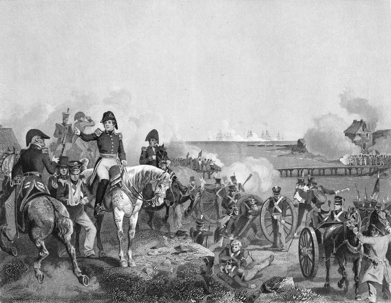 The Battle of Plattsburgh in 1814 by American School