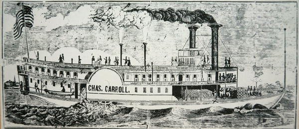 The Mississippi side-wheeler 