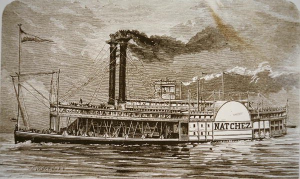 The Mississippi side-wheeler 