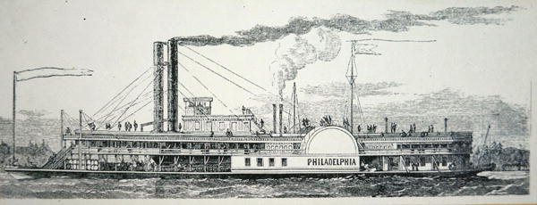 The Mississippi side-wheeler 