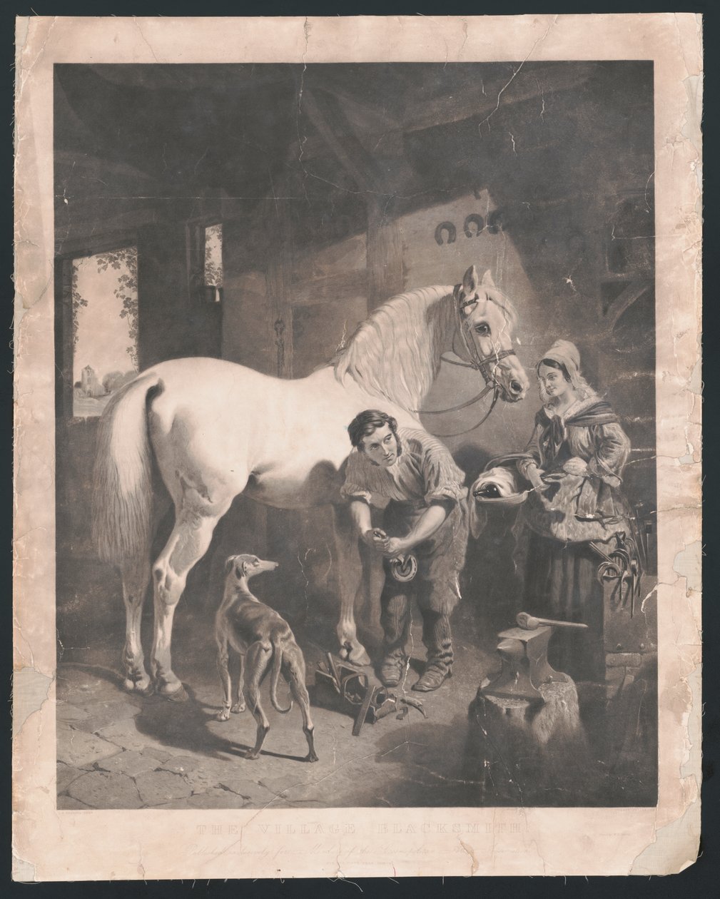 The Village Blacksmith by American School