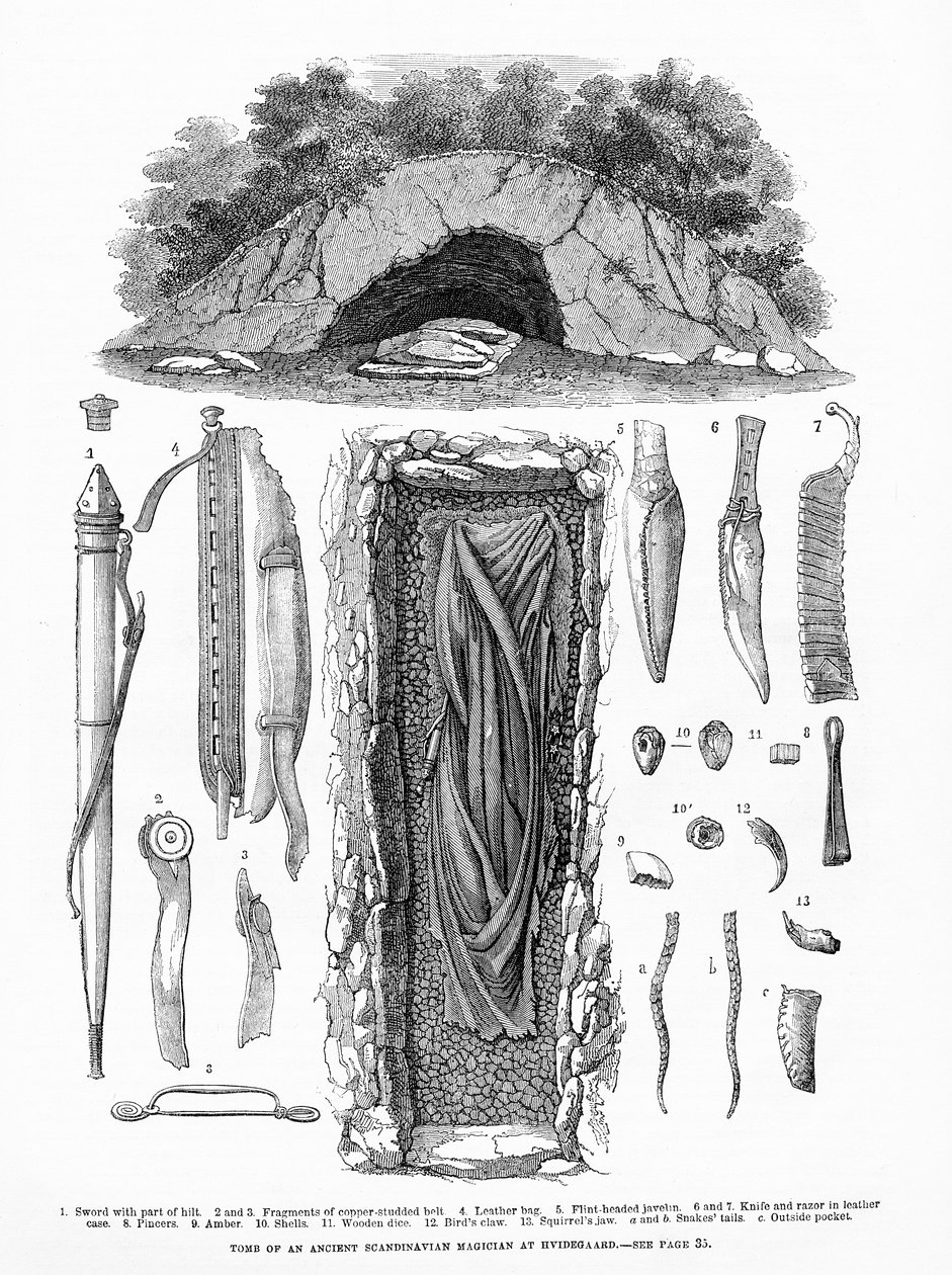 Tomb of a Scandinavian Magician at Hvidegaard by American School