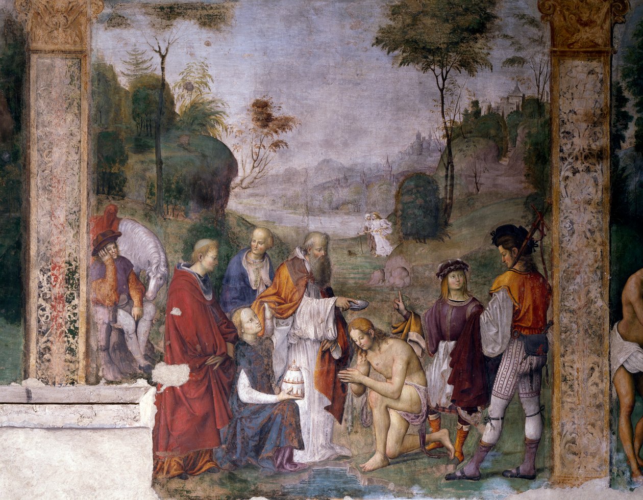 Baptism of Valerian by Amico Aspertini