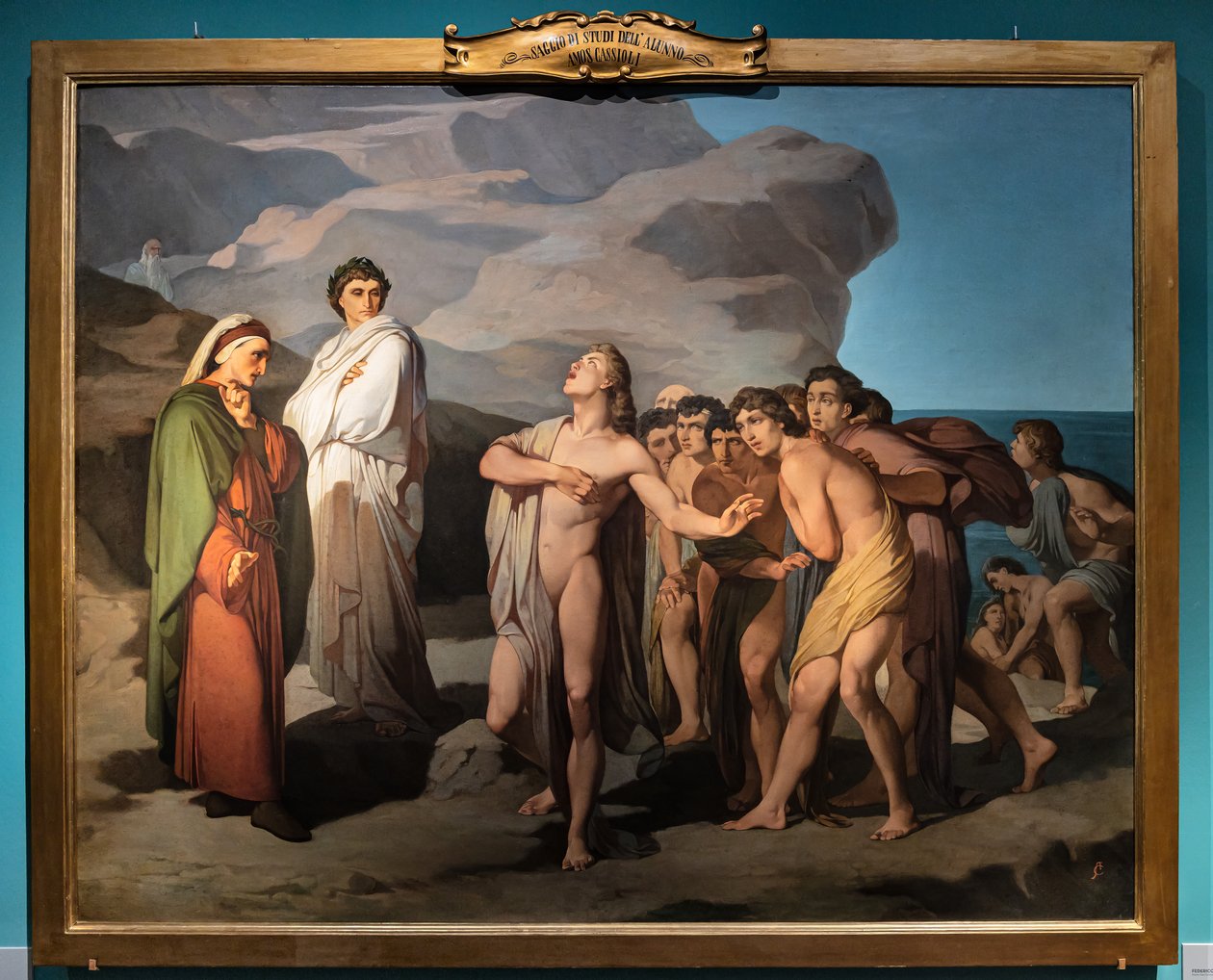 Dante and Casella by Amos Cassioli