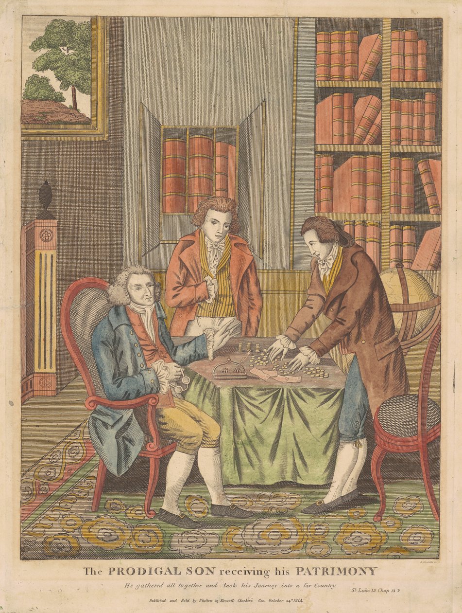 The Prodigal Son Receiving His Patrimony by Amos Doolittle