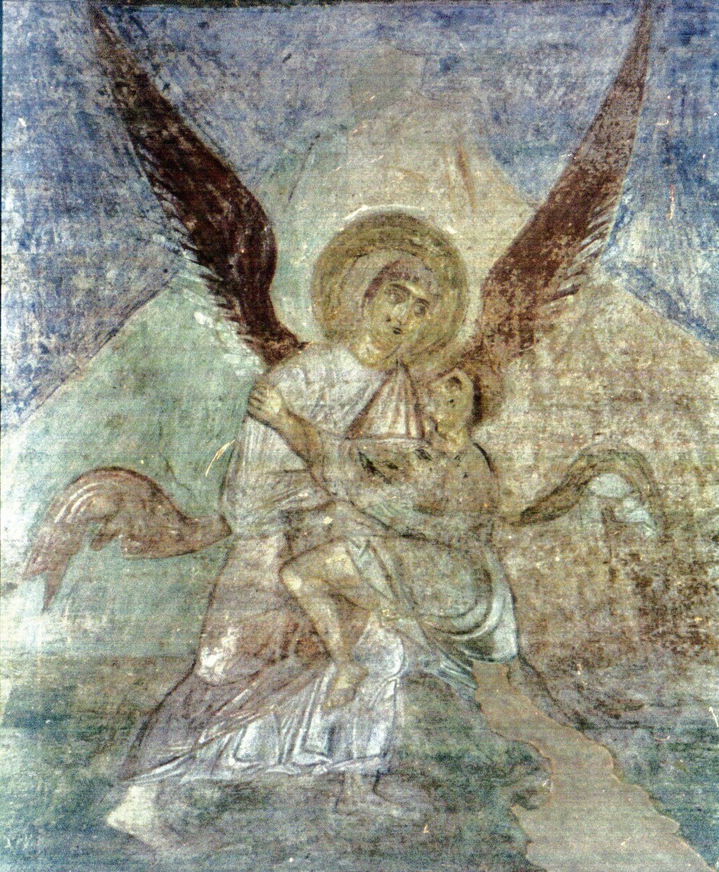 Jacob and the Angel by Ancient Russian frescos