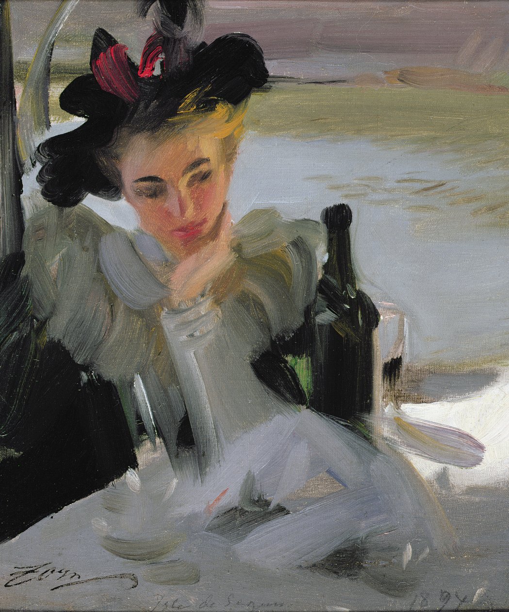 Dam Vid Cafe, 1894 by Anders Leonard Zorn