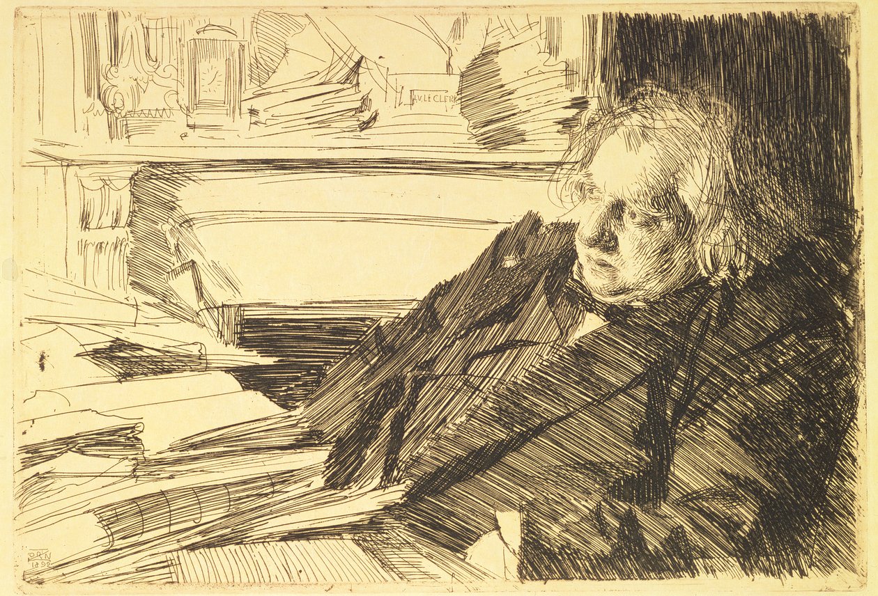 Portrait of Ernest Renan by Anders Leonard Zorn